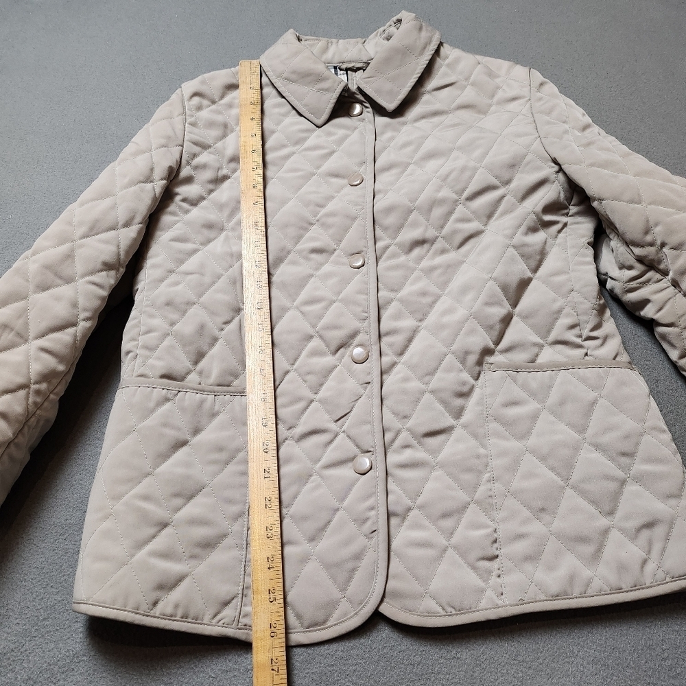 Quilted Jacket Fall / Spring Chore Style Quilted Jacket Petite Sz 7/8 - Picture 11 of 12